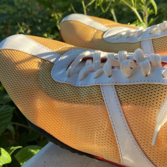 Cole Haan x Nike Air Vintage Yellow Mesh Sneaker Shoes Women's Size 9 - Picture 7 of 14